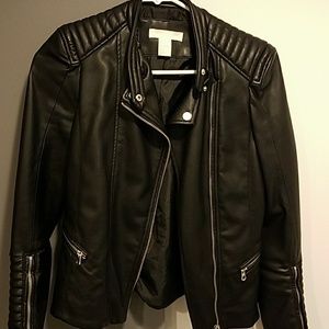 H&M motorcycle leather jacket